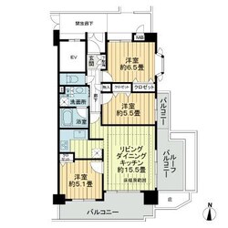 コニファーコート武蔵関壱番館サウスステージの物件間取画像